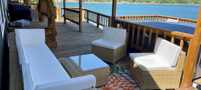 AMAZING WATERFRONT HOME WITH HOT TUB. BOTH HAVE EXTENSIVE VIEWS OF THE LAKE