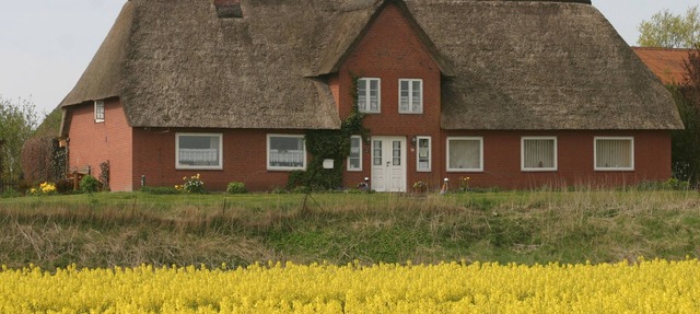 Living under a thatched roof, in the quiet neighborhood of Fahretoft, 8 km from the North Sea