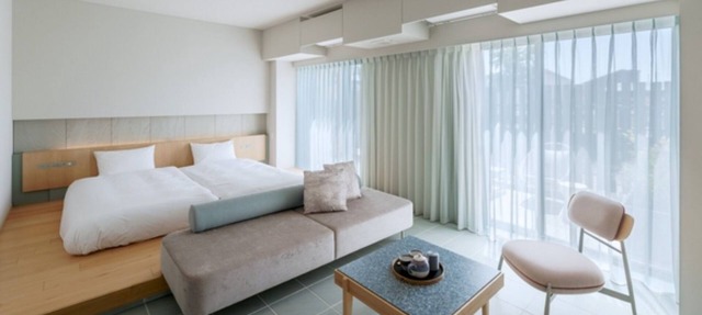 Room only plan Deluxe Room Twin with terrace L / Saijo Ehime