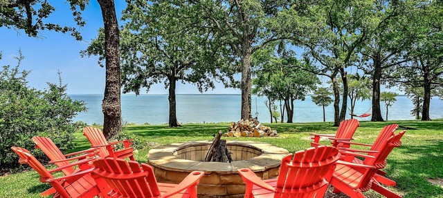 A pie del agua - casa frente al lago en el lago Texoma