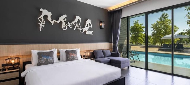 The VELO'S hotel and BMX Pump Track